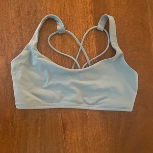 Blue lululemon sports bra